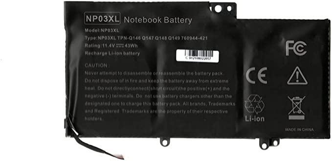 Downtown Battery For Laptop Models HP NP03 NP03XL 760944-421 Pavilion 13-a000 13-a000na 13a-001na 13-a010dx 13-a006na 13-a010dx Envy 15-u000 15-u001na 15-u010dx 15-u081na 15-u032ng 15t-u000 x360