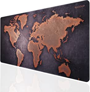 EXCOVIP Extended Gaming Mouse Pad with Stitched Edges 900x400mm, Mouse Mat with Premium-Textured Cloth Support for Computer, PC and Laptop