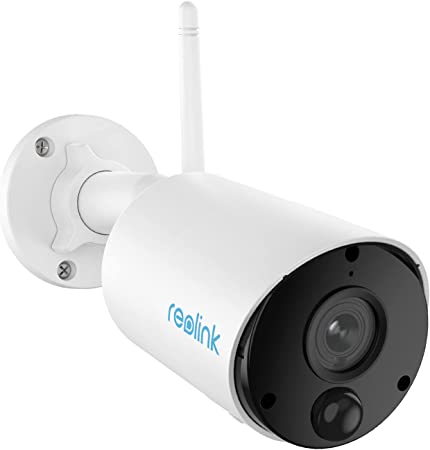 Reolink 1080P HD Wireless Security Camera Outdoor, Rechargeable Battery-Powered Smart WiFi Camera, Night Vision, 2-Way Talk, Works with Alexa, Cloud/Local SD Storage, Argus Eco