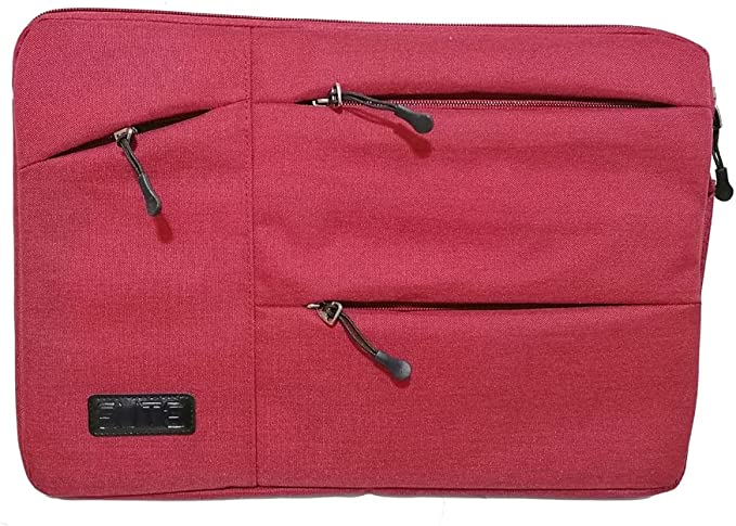 Sleeve bag for laptops/tablets from 10 to 14 inches | lining court | waterproof fabric | dark red | TRS131409