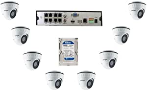 Bundle Longse LIRDNS400 4MP IP Camera+ NVR 8 Channel-POE Metal