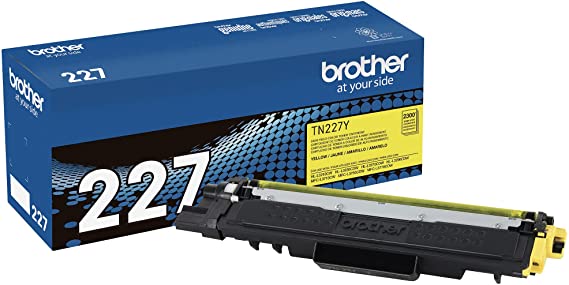 Brother Genuine TN227Y, High Yield Toner Cartridge, Replacement Yellow Toner, Page Yield Up to 2,300 Pages, TN227, Amazon Dash Replenishment Cartridge, 15.3 x 4.1 x 6.1 inches