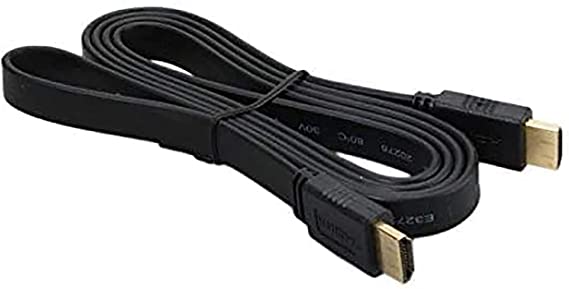 Zero 1.2m 1080P High Speed HDMI HDTV Flat Cable - Black