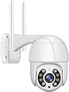 1080P Outdoor PTZ Security Camera 2MP Outdoor Waterproof WiFi Camera with Two Way Audio Motion Detective Remote Access