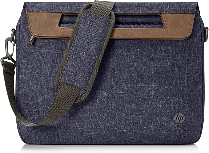 HP Renew 14” Slim Laptop Briefcase Made with Recycled Plastic Bottles and Water-Resistant Material | Navy
