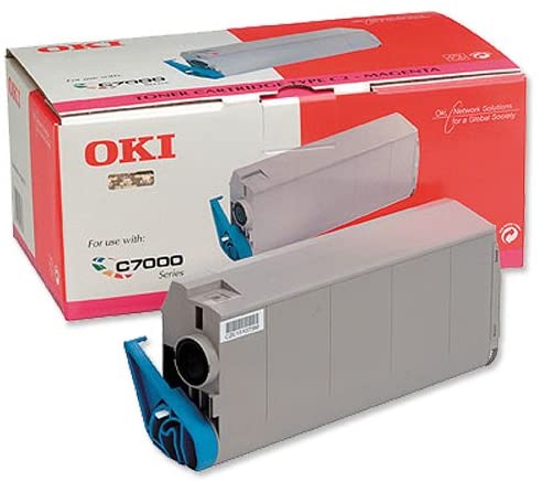 Oki Okidata colour laser toner cartridge C4 C7100 C7300 C7350 C7500 41963007 Cyan Blue