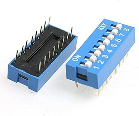 8 Position DIP Switch 2.54mm
