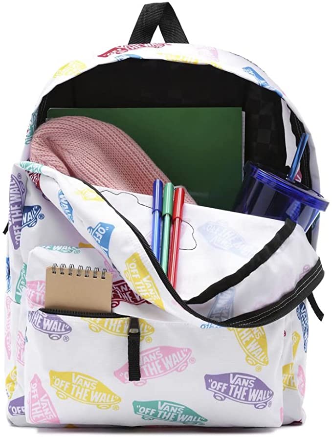 Vans Backpack Logo Skate Ditsy, white