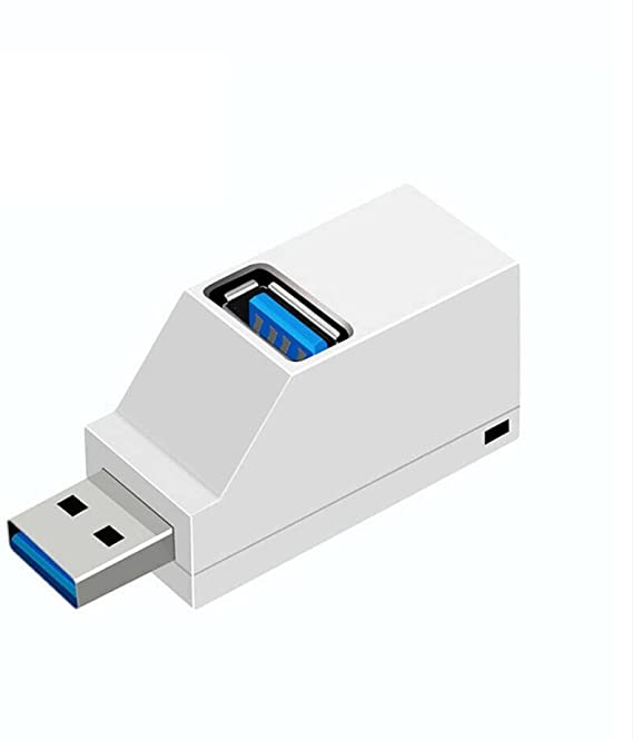USB 3.0 2.0 Hub splitter 3 ports Adapter Mini Extender Box For PC Laptop Mac book Phone High Speed U Disk Reader Accessories (white)
