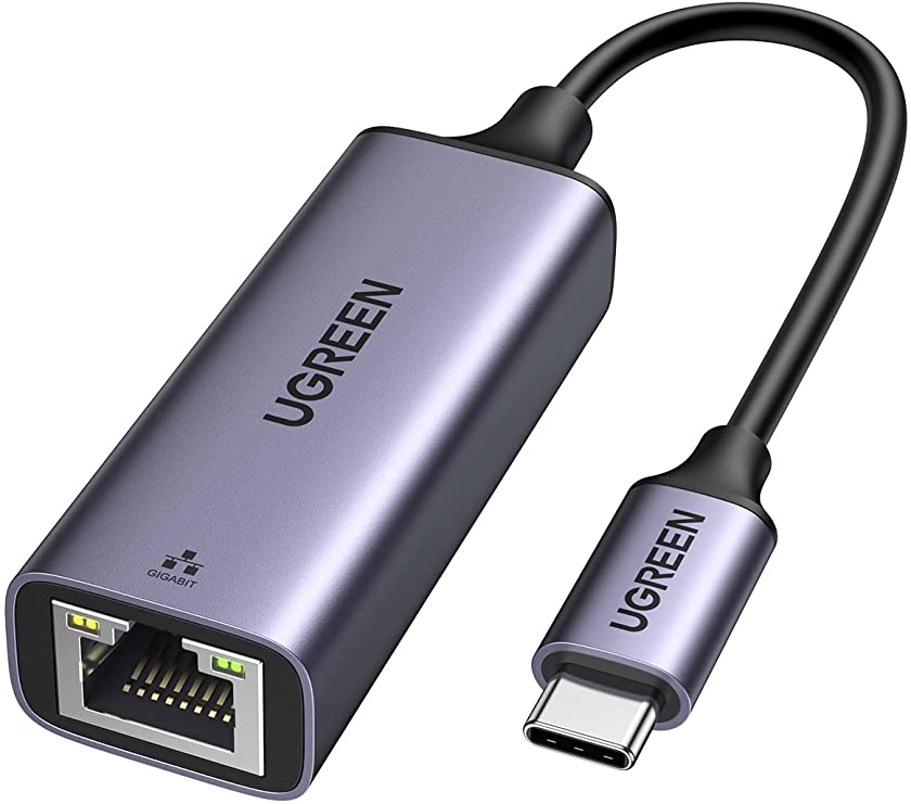 UGREEN USB C to Ethernet Adapter RJ45 to Thunderbolt 3 Type C Gigabit Network LAN 1000Mbps Converter Compatible with MacBook Pro Air iPad Pro Surface Book Chromebook Dell XPS Galaxy S20 S10, and More