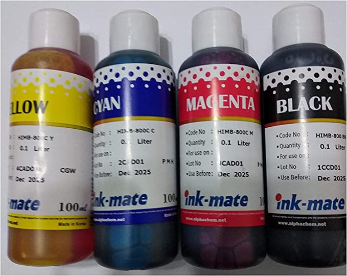 Ink mate refill ink 4 color for printer cartridge