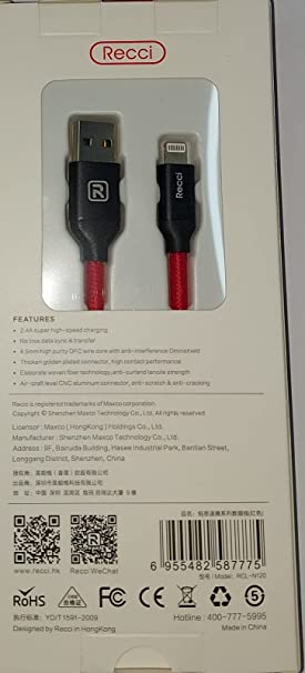 CABLE USB ip Recci
