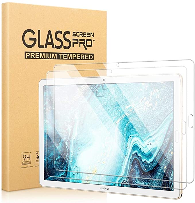 [2 Pack] Screen Protector for Huawei MediaPad M6, 9H Hardness, Anti Scratch, No Bubbles and High Definition Premium Tempered Glass Screen Protector for Huawei MediaPad M6 10.8 inch - [Crystal Clear]