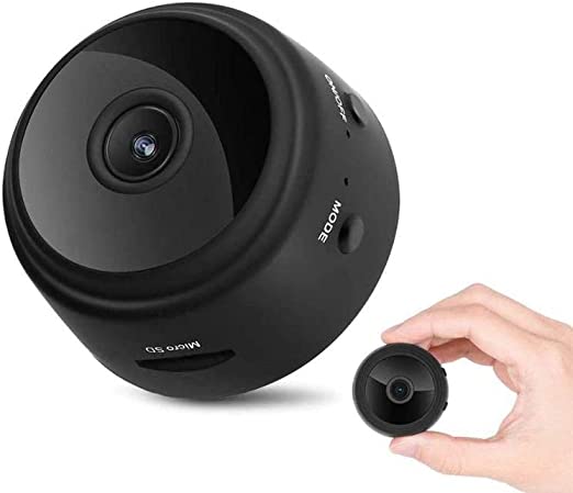 EliteTech. Mini Wi-Fi Camera, Security Camera HD 1080P Wireless Portable Small Camera with Motion Detection and Night Version Home Video Recorder for Indoor Outdoor Use