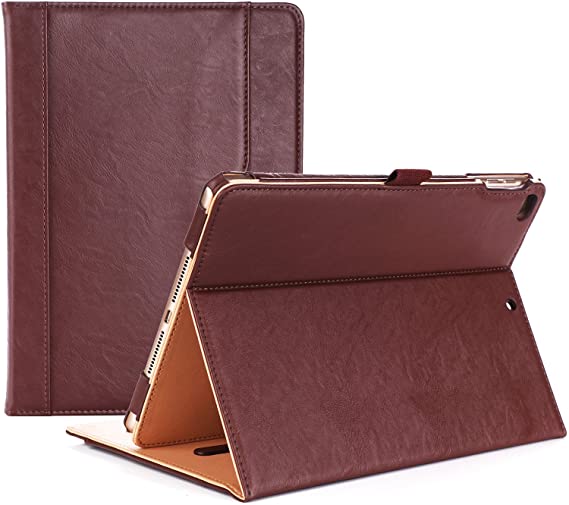 ProCase iPad 9.7 Case (Old Model) 2018 iPad 6th Generation / 2017 iPad 5th Generation Case - Stand Folio Cover Case for Apple iPad 9.7 inch, Also Fit iPad Air 2 / iPad Air –Brown