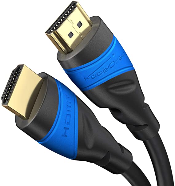 KabelDirekt – 2x2م – كابل – HDMI (4 ك عند 120 هرتز، و4 ك عند 60 هرتز– تجربة الدقة الفائقة الرائعة–سرعة عالية مع الإيثرنت، التوافق مع HDMI 2.0/1.4، وBlu-ray/PS4/PS5/Xbox Series X/Switch، أسود)