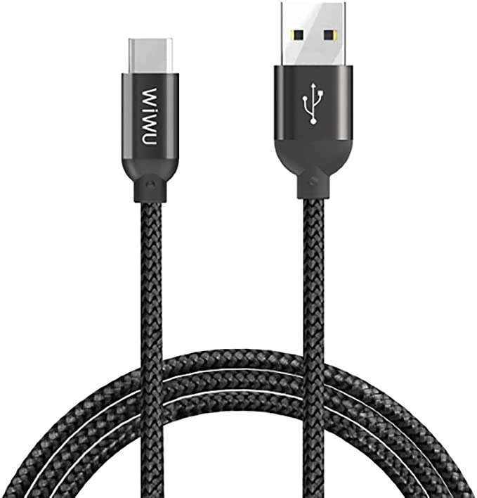WIWU YZ-104 Atom Type-C Charging & Sync Cable 2.4A, Black - 1200mm