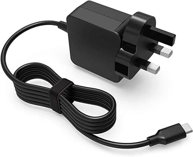 Superer 45W Type C AC Charger Fit for HP Spectre Chromebook x360 Elite Pavilion x2, L43407-001 934739-850 828769-001 L32390-001 860210-850 844205-850 Laptop USB-C Power Cord Supply Adapter