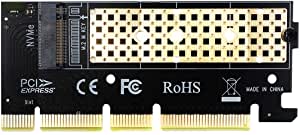 GLOTRENDS M.2 PCIe 4.0 Adapter Without Bracket for M.2 PCIe SSD (NVMe and AHCI), PCI-E GEN4 Full Speed