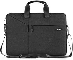 Wiwu Men and Women Briefcase Sleeve Case Bag for 15.6 Inch Laptop (Black)