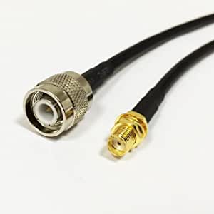 OHM - TNC male To SMA female cable RG58 50ohm 50cm length