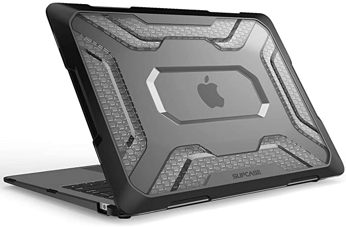 SUPCASE Unicorn Beetle Series Case for New MacBook Air 13 Inch 2018 Release, Slim Rubberized TPU Bumper Cover for 2018 MacBook Air 13 Inch A1932 with Touch ID and Retina Display (Black/Frost)