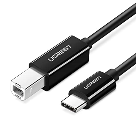 UGREEN USB C to B Cable, USB C Printer Cable Type C Male to USB B Male Lead (Thunderbolt 3 Compatible) with New MacBook,Dell XPS 15 13,HP Spectre X2,Google Chromebook Pixel,Microsoft Surface Pro (2M)