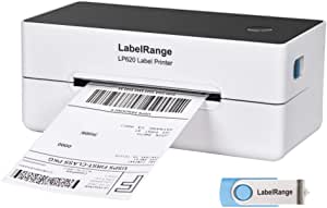 LabelRange Shipping Label Printer - 300DPI Commercial Grade Direct Thermal Label Printer - Great for Barcodes,Labels,Mailing,Shipping and More - 4x6 Printer