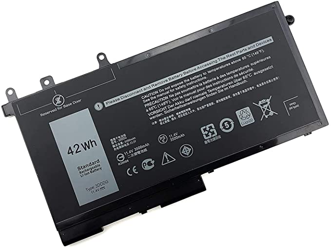 SERNN 3DDDG Replacement Compatible with Dell Latitude E5280 E5480 E5580 5280 5288 5290 5480 5488 5490 5491 5495 5580 5590 Precision 3520 3530 Series 049XH 45N3J 3VC9Y RRJDX 451-BBZP [11.4V 42Wh]