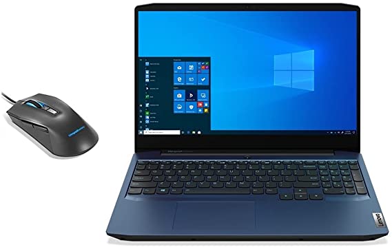 Lenovo IdeaPad Gaming 3 laptop - Ryzen 5 4600H 6-Core, 16 GB RAM , 1TB HDD + 128 GB SSD, NVIDIA GeForce GTX 1650 4GB GDDR6 Graphics, 15.6" FHD IPS 120 Hz, Dos - Chameleon Blue (Gaming RGB Mouse)