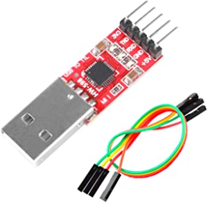 Sipytoph CP2102 USB 2.0 to TTL Module Serial Converter Adapter Module USB to TTL Downloader with Jumper Wires for UART STC 3.3V and 5V