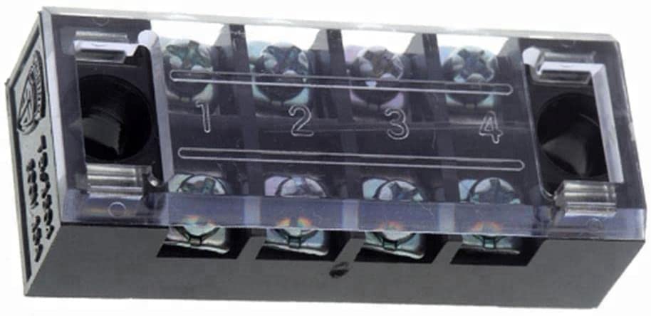 TB-2504 Fixed Barrier Terminal Block (25A-600V) 4pin