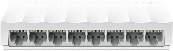 TP-Link 8 Port 10/100Mbps Fast Ethernet Switch | Desktop Ethernet Splitter | Ethernet Hub | Plug and Play | Fanless Quiet | Desktop Design | Green Technology | Unmanaged (TL-SF1008D)