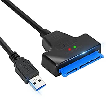 USB 3.0 to SATA Adapter Cable for 2.5 inch SSD and HDD,VCOM USB 3.0 to SATA III Hard Driver Adapter,Support UASP-Black