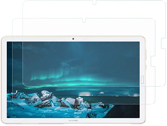 Dadanism Screen Protector Fits Huawei MediaPad M6 10.8 Inch, Tempered Glass Film Anti-Scratch HD Ultra Clear 9H Hardness Case Friendly Wear-Resistent for Huawei MediaPad M6 with 10.8 Inch - Clear