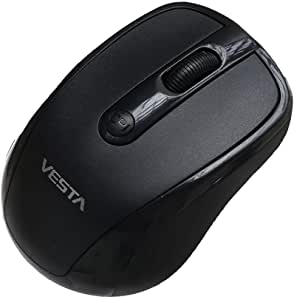 Vesta 5GHz Wireless Mouse With BlueSensor - Black