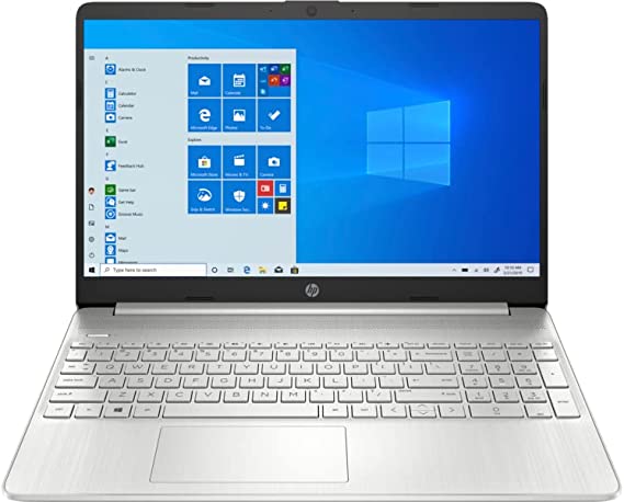 HP 15s-eq2002ne Laptop - Ryzen 7 5700U 8-Cores, 8GB RAM , 512GB SSD, AMD Radeon Graphics, 15.6" FHD (1920 x 1080) micro-edge anti-glare 250 nits, Windows 10 - Natural Silver
