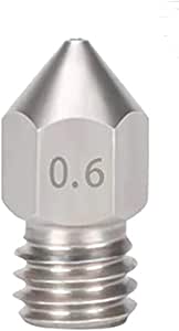 1 pcs 3D Printer Extruder Nozzles 0.6 mm Stainless Steel