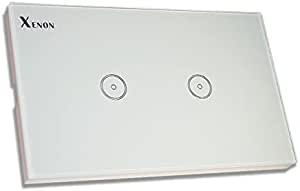 Xenon 2 Gang Touch Wall Wi-Fi Switch