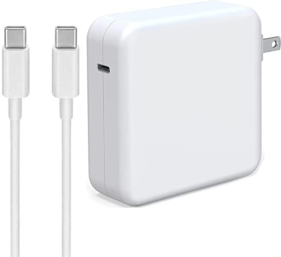 Mac Book Pro Charger,87W USB-C Power Adapter,Compatible for Mac Book Pro 15 Inch 13 Inch 2018 2019 2020,for Mac Book Air After 2018,with USB-C to USB-C Cable