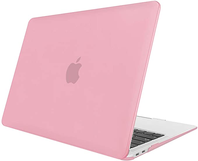 MacBook Air 13 Inch Case A1932 (2018 Release) - Protective Snap On Hard Shell Cover for New MacBook Air 13 Retina Display with Touch ID, Pink