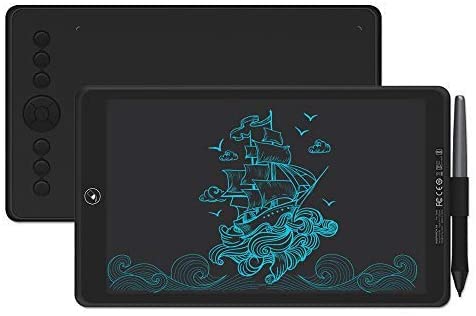 HUION H320M Drawing Pen Tablet Graphics Tablet Inspiroy Ink LCD Writing Tablet with Battery-Free Stylus PW100 8192 Pressure Sensitivity (Black)