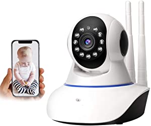 MANYCAST®Full HD Security Camera with Loop Recording, Night Vision, 360 Degree PTZ, Two Way Audio, Mobile Connectivity