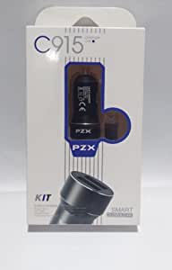 Metal Car Charger Pzx C915, 2 USB with 2.4A Micro Cable
