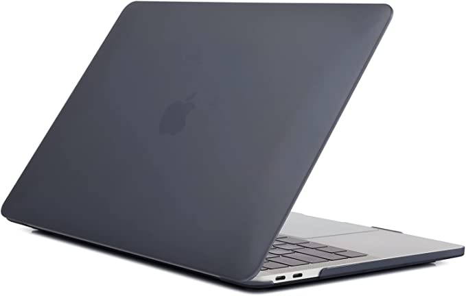 Whitegoose for MacBook Pro 13 inch Case M1 A2338 A2289 A2251 A2159 A1989 A1706 A1708,Plastic Hard Shell Cas Cover,Matte(Black)