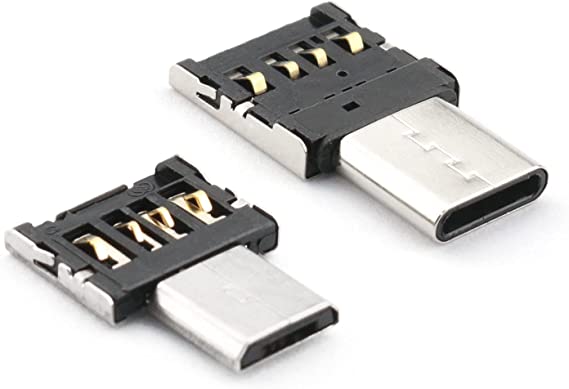 DGHAOP 2pcs Mini USB Converter Android OTG Phone Adapter USB to Mobile Phone Interface Conversion Head for USB, Card Reader, MP3 / 4, Keyboard