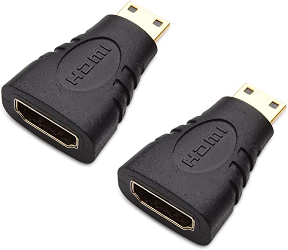 Cable Matters 2-Pack Mini HDMI to HDMI Adapter (HDMI to Mini HDMI Adapter)