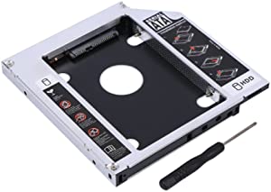 Richer-R Hard Drive Bay,HDD/SSD Hard Drive Caddy Support 12.7mm Universal for 2.5 Inch HDD, SATA, SATAII SDD,Compatible with SATA-I/SATA-II/SATA-III