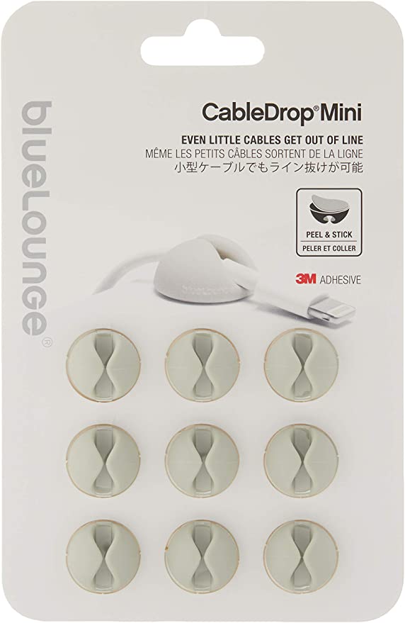 BlueLounge CDM-WH CableDrop Mini, Cable management system for everyone White