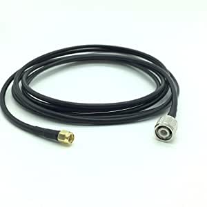 OHM - TNC male To SMA male cable RG58 50ohm 2 Meter length
